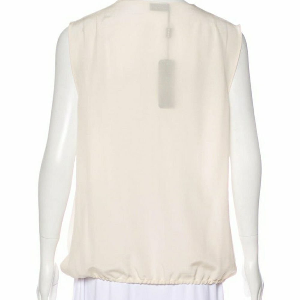 Akris Silk Cream Blouse NWOT - Picture 2 of 4